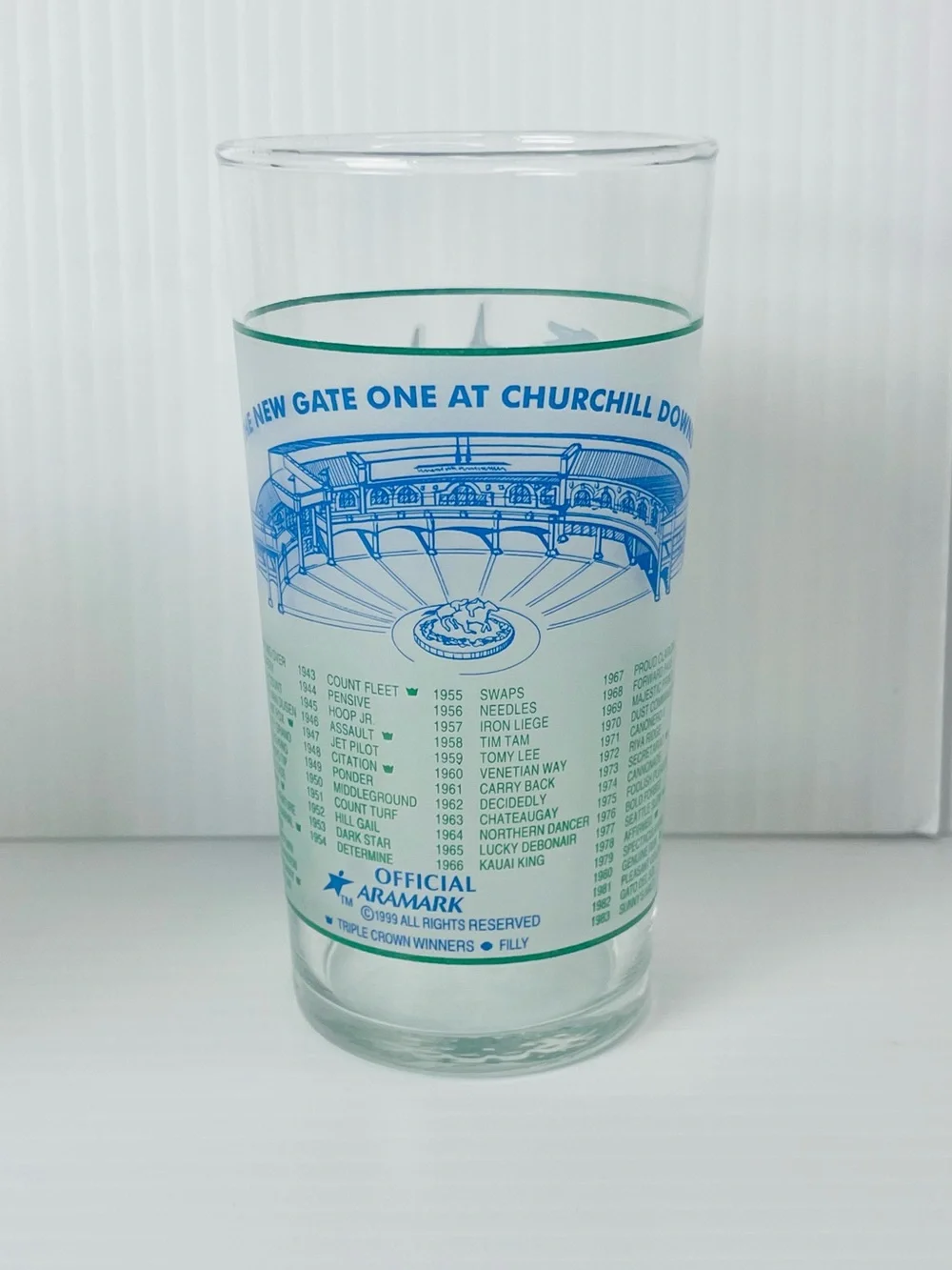 Set 4 Kentucky Derby Souvenir Glasses 1996-122nd & 2000-126th